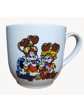 Vintage Japan Theme Park Space World Lucky Vicky Mug Susumu Matsushita Souvenir